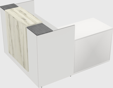 L-shaped modular reception