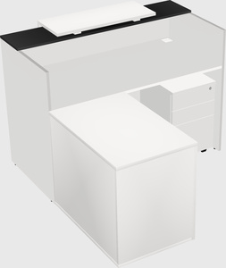L-shaped modular reception