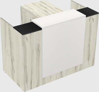 L-shaped modular reception