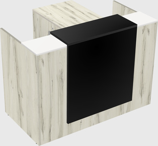 L-shaped modular reception