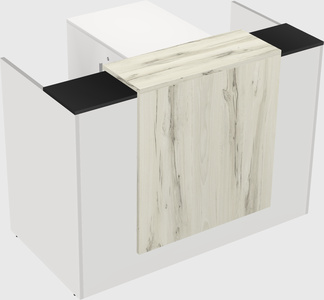 L-shaped modular reception