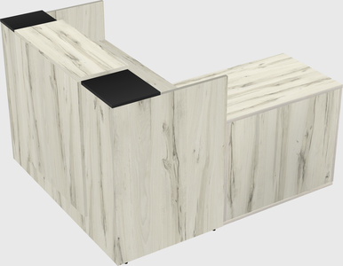 L-shaped modular reception