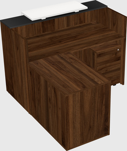 L-shaped modular reception