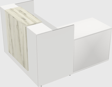 L-shaped modular reception