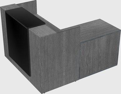 L-shaped modular reception