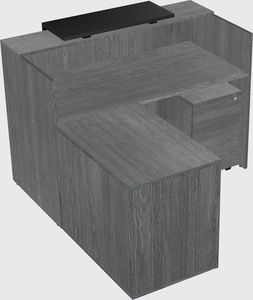 L-shaped modular reception