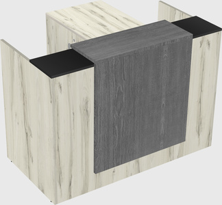 L-shaped modular reception