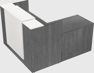 L-shaped modular reception