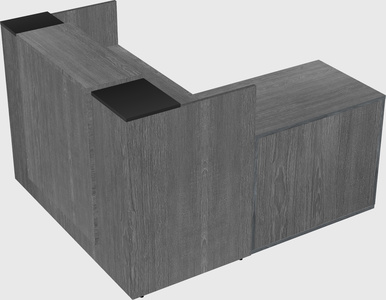 L-shaped modular reception