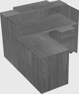L-shaped modular reception