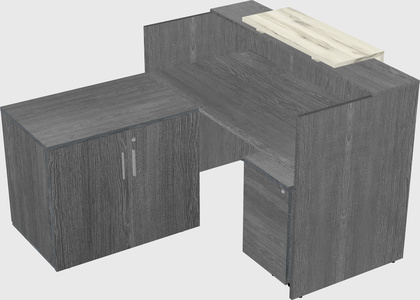 L-shaped modular reception