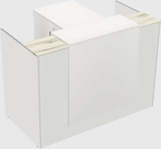 L-shaped modular reception
