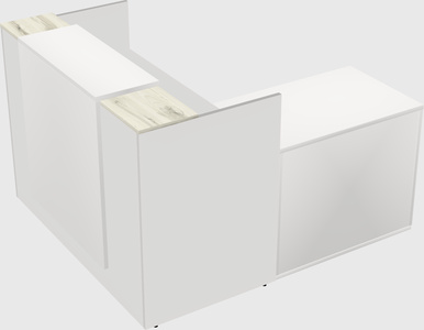 L-shaped modular reception