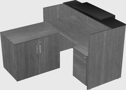 L-shaped modular reception