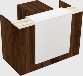 L-shaped modular reception