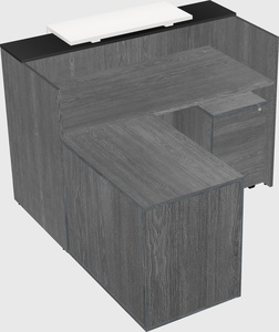 L-shaped modular reception