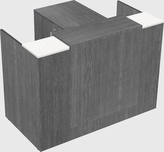 L-shaped modular reception