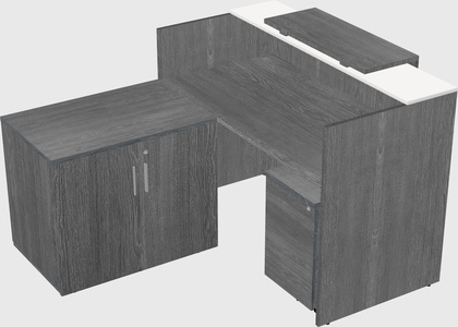 L-shaped modular reception