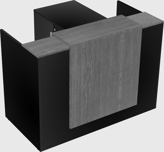 L-shaped modular reception
