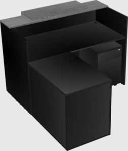 L-shaped modular reception
