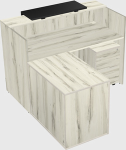 L-shaped modular reception