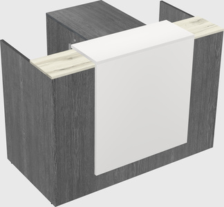 L-shaped modular reception