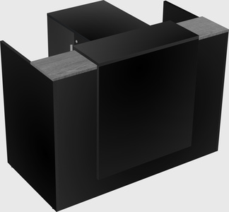 L-shaped modular reception