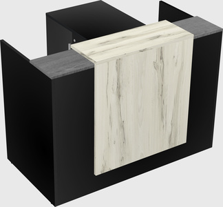 L-shaped modular reception
