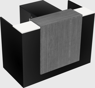 L-shaped modular reception