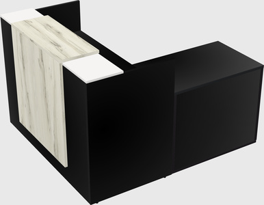 L-shaped modular reception