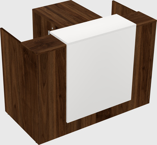 L-shaped modular reception