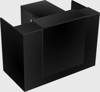 L-shaped modular reception