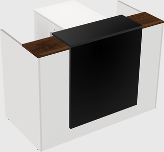 L-shaped modular reception