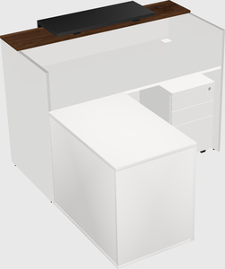 L-shaped modular reception