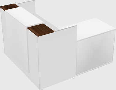 L-shaped modular reception