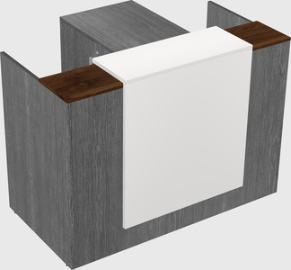 L-shaped modular reception