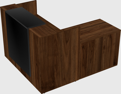 L-shaped modular reception