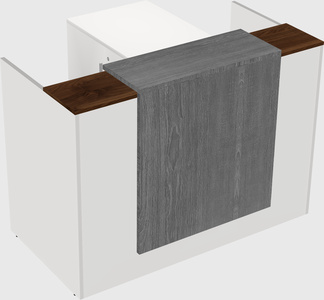 L-shaped modular reception