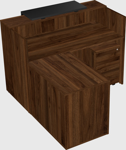 L-shaped modular reception