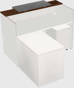 L-shaped modular reception