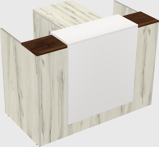 L-shaped modular reception