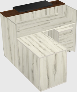 L-shaped modular reception