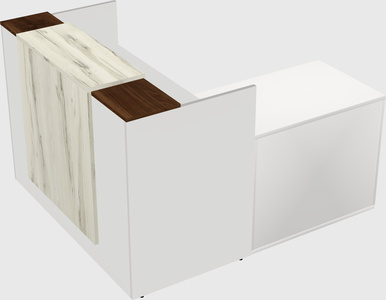 L-shaped modular reception
