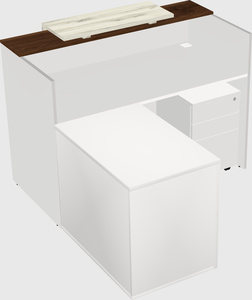L-shaped modular reception