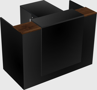 L-shaped modular reception