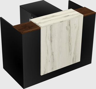 L-shaped modular reception
