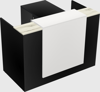 L-shaped modular reception