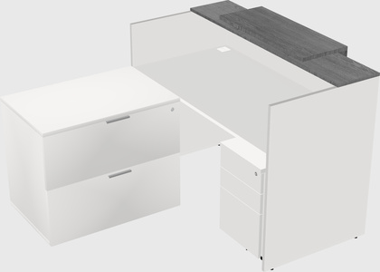 L-shaped modular reception