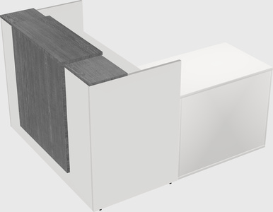 L-shaped modular reception
