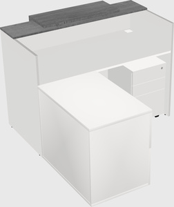 L-shaped modular reception